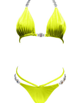 Neon Yellow Bikini with Triangle Top and Tango Bottom